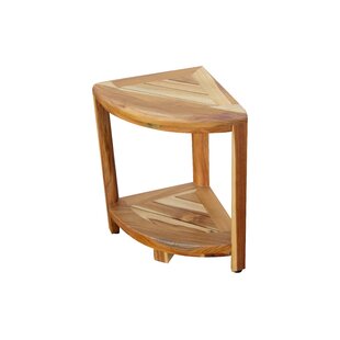 12 Inch Teak Corner Shower Stool tile Wayfair